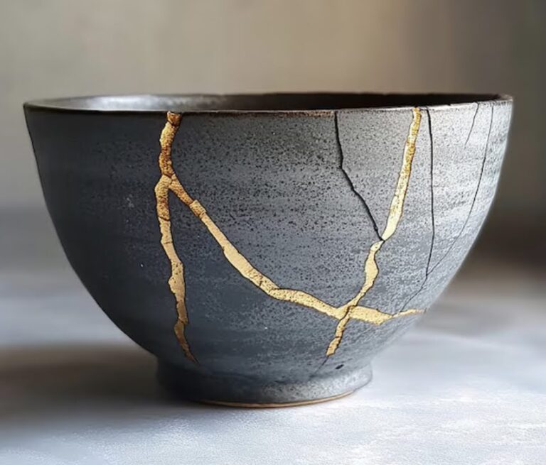 Kintsugi workshop broken pottery